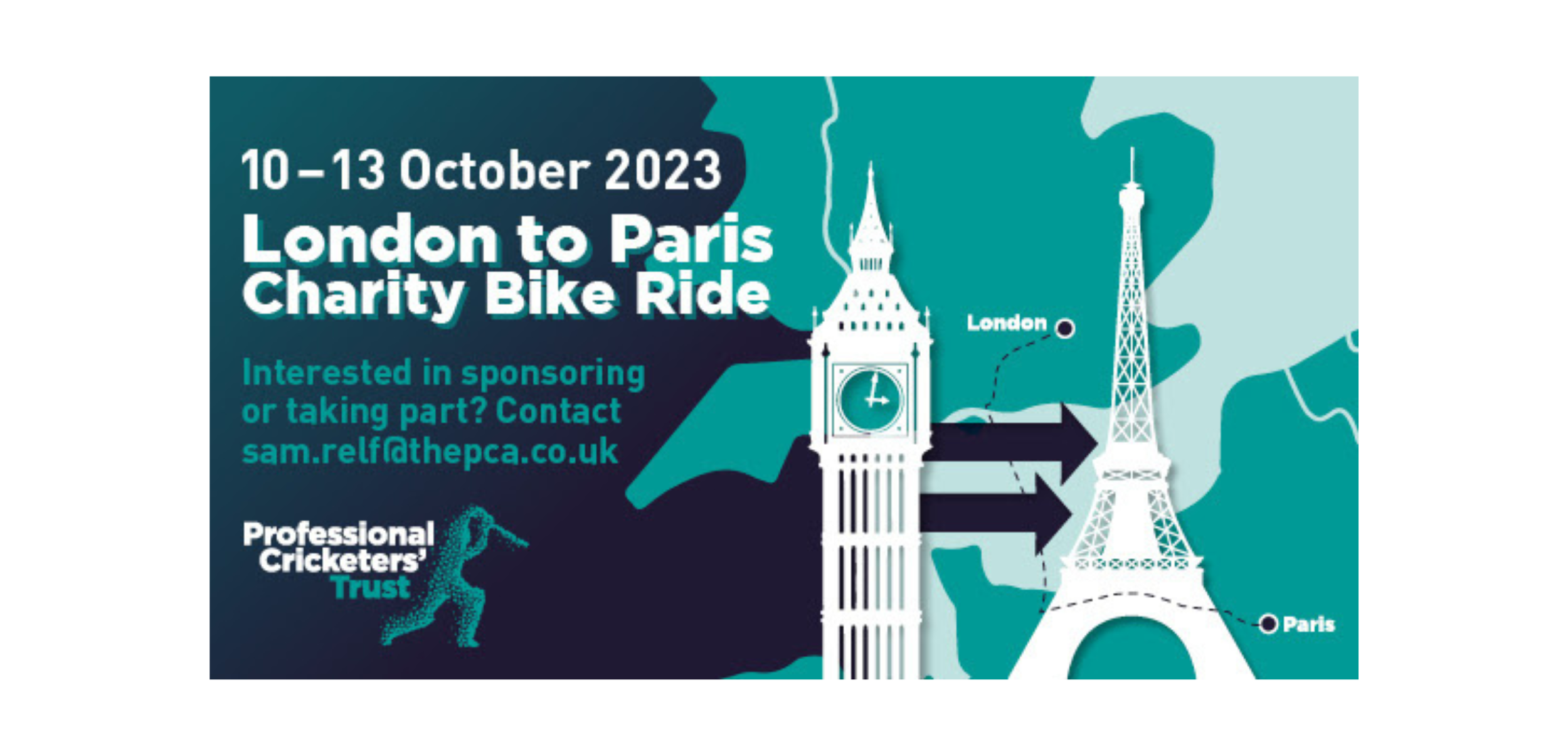 PCA Trust’s London to Paris Charity Bike Ride announced cricexec