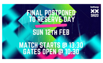 SA20 League: Betway SA20 Final postponed to Reserve Day, Sunday, 12 February