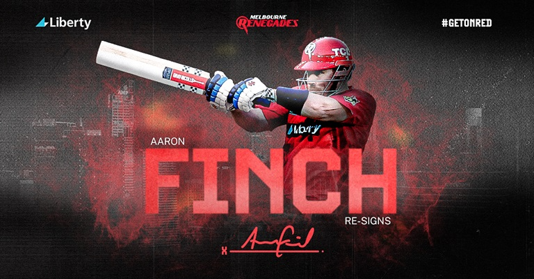 Melbourne Renegades: Aaron Finch re-signs with the Renegades