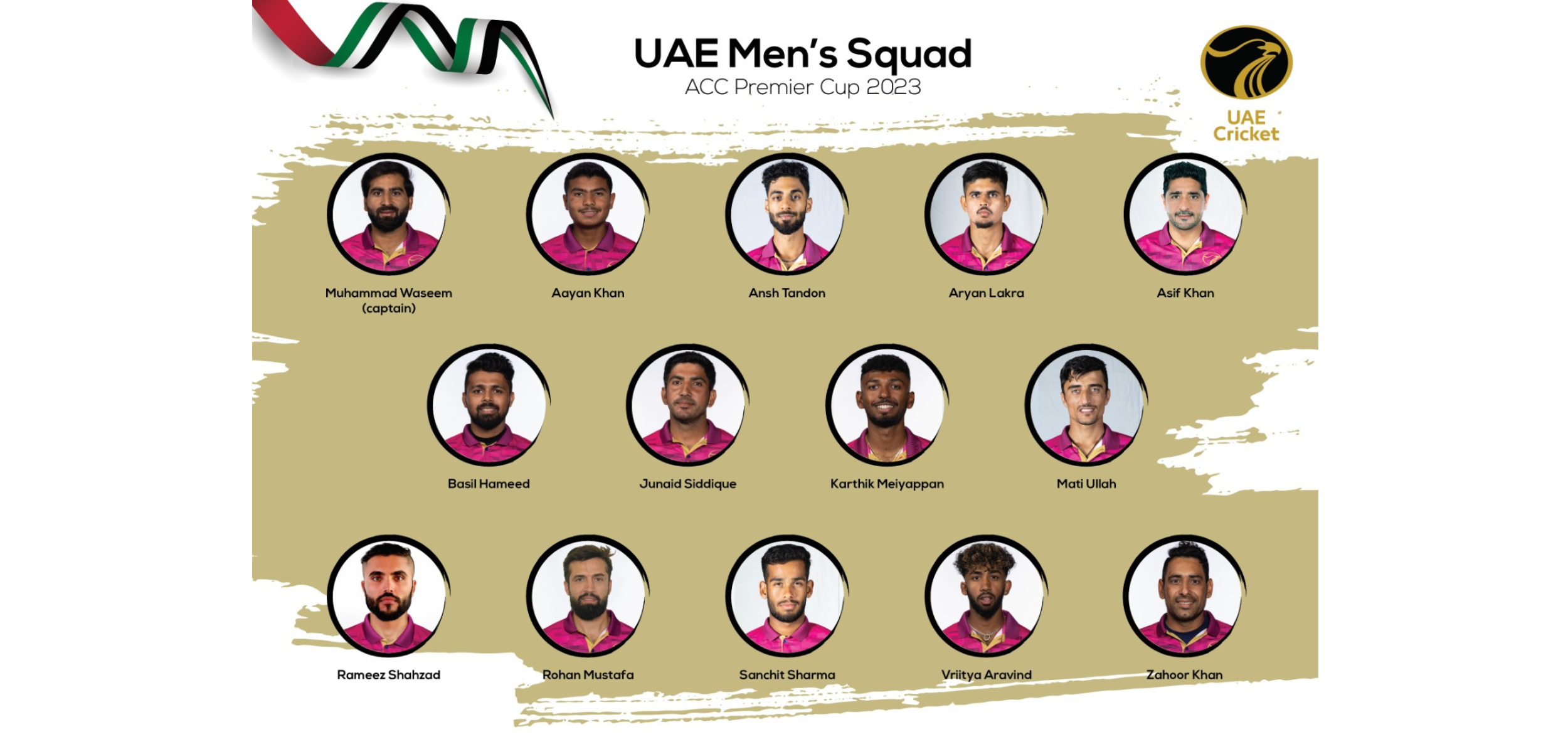 ECB UAE squad for ACC Premier Cup 2023 announced cricexec