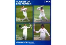 PCA: Vote for your April Players of the Month