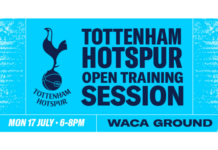 Tottenham to train at WACA Ground during Perth trip