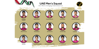 ECB: Ali Naseer to lead UAE A in ACC Men’s Emerging Teams Asia Cup