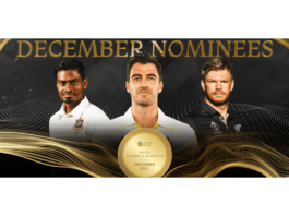 ICC announces December Player of the Month nominees