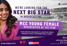 MCC young female broadcaster of the year competition with Sky Sports and Take Her Lead