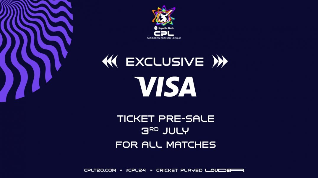 Visa presale for CPL tickets live on 3rd July cricexec