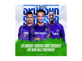 Crickex announced as Principal Sponsor of LA Knight Riders for Major League Cricket 2024