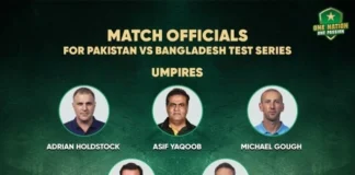 PCB: Match officials announced for Test series against Bangladesh