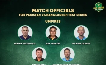 PCB: Match officials announced for Test series against Bangladesh