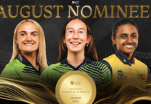 ICC: Player of the Month nominees for August announced