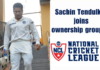 Cricket Legend Sachin Tendulkar joins National Cricket League ownership group