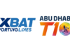 1xBat and Abu Dhabi T10 Logos