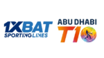 1xBat and Abu Dhabi T10 Logos