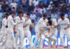 NZC Test team celebrating series win over India