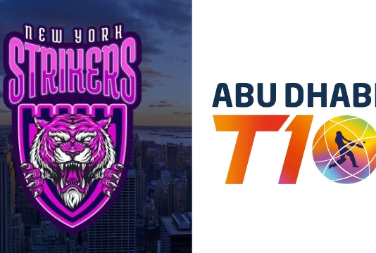 Logos of New York Strikers and Abu Dhabi T10