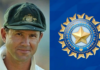 Ricky Pontings Twitter Photo and BCCI Logo