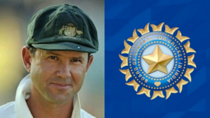 Ricky Pontings Twitter Photo and BCCI Logo