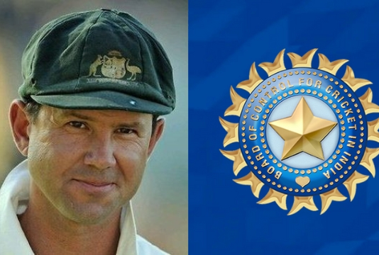 Ricky Pontings Twitter Photo and BCCI Logo