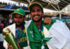 Hasan Ali & Imad Wasim with ICC Champions Trophy