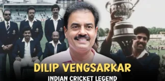 Indian Cricketer Dilip Vengsarkar