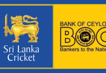 Logos of Cricket Sri Lanka and Bank of Ceylon