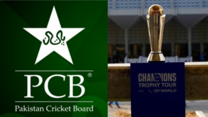 PCB Logo and Champions Trophy Cup