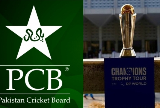 PCB Logo and Champions Trophy Cup