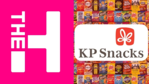 Logos of The Hundred and KP Snacks