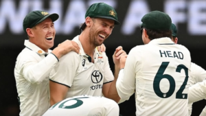 Team Australia at the Gabba Test