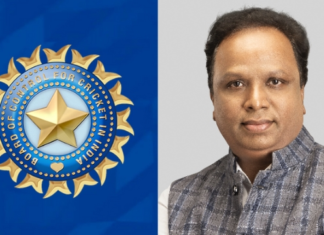 BCCI Logo and Ashish Shelar