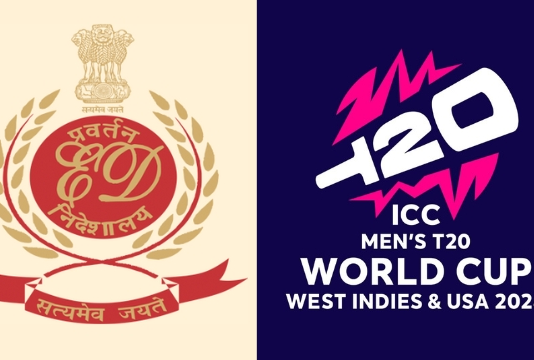 Enforcement Directorate (ED) India and ICC T20 World Cup Logos