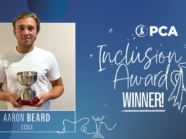 Aaron Beard wins PCA Inclusion Award