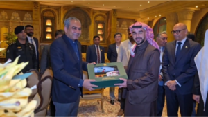 Chairman PCB Mohsin Naqvi meets Chairman Saudi Arabian Cricket Federation