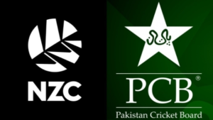 New Zealand Cricket and PCB Logos