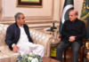 PCB Chairman Mohsin Naqvi with PM Shhabaz Sharif