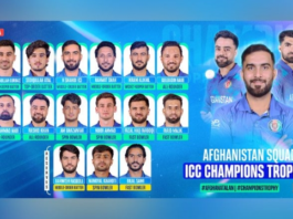 Afghanistan Squad ICC Champions Trophy 2025